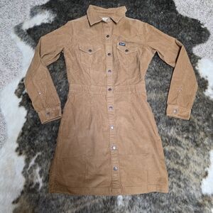 Wrangler Brown Corduroy Mini Dress